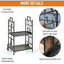 Metal Firewood Log Holder 2 Tier Firewood Rack