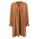V-neck Long Sleeves Dress