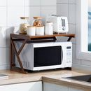 Lifeideas Brown Wooden Kitchen Spice Shelf