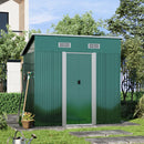 Livingandhome Compact Metal Storage Tool Shed For Garden Patio