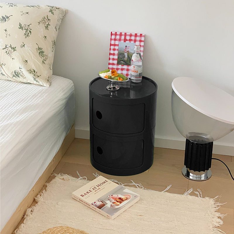 Lifeideas 2-Tier Cylindrical Plastic Drawer Unit