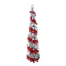 Lifeideas 5ft Pop-Up Decorative Tinsel Tree