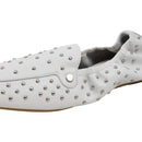 Pair Of Fashion Studded Slip-on Loafers