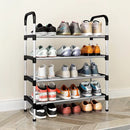 Livingandhome 4-Tier Stackable Shoe Rack Organizer