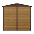 Breeins Outdoor Galvanized Steel Tawny Storage Shed 6ft X 4ft