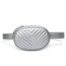 Balin Belt Crossbody Bag -Silver