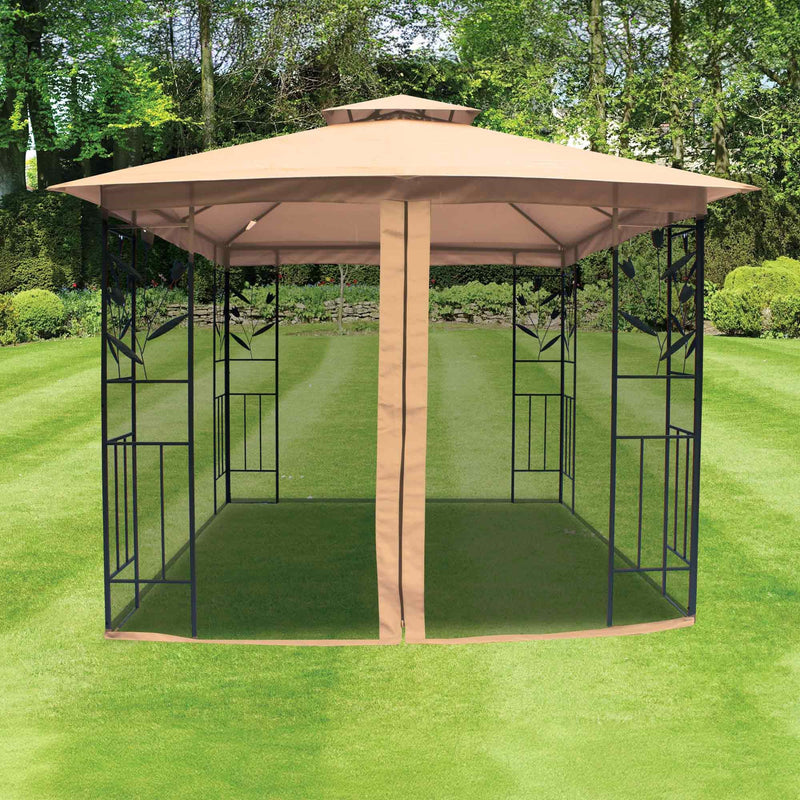 Balmoral 3m x 3m Tulip Design Gazebo with Mesh Curtains And Zipper