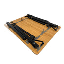 Bamboo Camping Table 4 Folding 65cm X 50cm