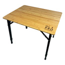 Bamboo Camping Table 4 Folding 80cm x 60cm