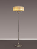 Banham Floor Lamp with 3 Lights Nickel & Bronze