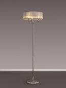 Banham Floor Lamp with 3 Lights Nickel  & Grey