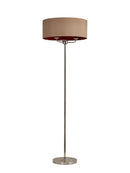 Banham Floor Lamp with 3 Lights Nickel & Gold