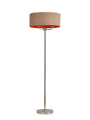 Banham Floor Lamp with 3 Lights Nickel & Gold