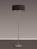 Banham Floor Lamp with 3 Lights  Nickel & Black