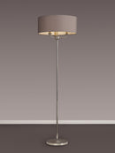 Banham Floor Lamp with 3 Lights Nickel & Grey
