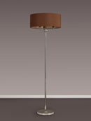 Banham Floor Lamp with 3 Lights Nickel & Cocoa