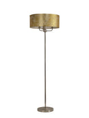 Banham Floor Lamp with 3 Lights Nickel & Gold
