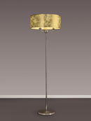 Banham Floor Lamp with 3 Lights Nickel & Gold