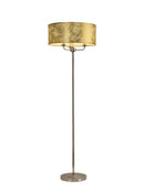Banham Floor Lamp with 3 Lights Nickel & Gold