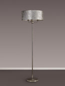 Banham Floor Lamp with 3 Lights Nickel & Silver