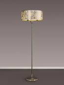 Banham Floor Lamp with 3 Lights Nickel & Silver