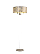 Banham Floor Lamp with 3 Lights Nickel & Silver