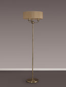 Banham Floor Lamp with 3 Lights Antique Brass & Bronze