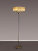 Banham Floor Lamp with 3 Lights Antique Brass & Bronze