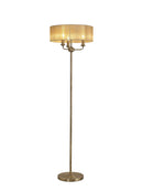 Banham Floor Lamp with 3 Lights Antique Brass & Bronze