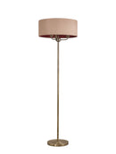 Banham Floor Lamp with 3 Lights Antique Brass & Gold