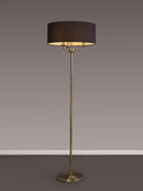 Banham Floor Lamp with 3 Lights Antique Brass & Black