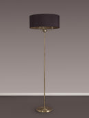Banham Floor Lamp with 3 Lights Antique Brass & Black