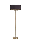 Banham Floor Lamp with 3 Lights Antique Brass & Black