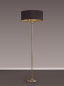 Banham Floor Lamp with 3 Lights Antique Brass & Black