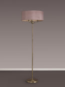 Banham Floor Light  with 3 Lights Antique Brass & Taupe