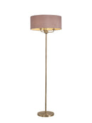 Banham Floor Light  with 3 Lights Antique Brass & Taupe