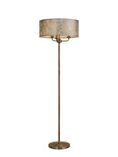 Banham Floor Lamp With 3 Lights Brass &  Silver
