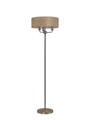 Banham Floor Lamp with 3 Lights Nickel & Bronze