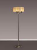 Banham Floor Lamp with 3 Lights Nickel & Bronze