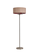 Banham Floor Lamp with 3 Lights Nickel & Gold