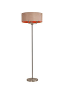 Banham Floor Lamp with 3 Lights Nickel & Gold