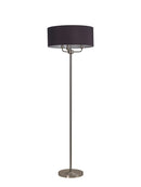 Banham Floor Lamp with 3 Lights Nickel & Black