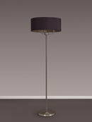 Banham Floor Lamp with 3 Lights Nickel & Black