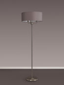 Banham Floor Lamp with 3 Lights Nickel & Grey