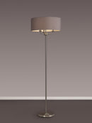 Banham Floor Lamp with 3 Lights Nickel & Grey