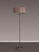 Banham Floor Lamp with 3 Lights Nickel & Taupe