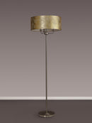 Banham Floor Light with 3 Lights Nickel & Gold