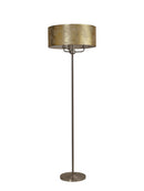 Banham Floor Light with 3 Lights Nickel & Gold