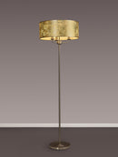 Banham Floor Light with 3 Lights Nickel & Gold
