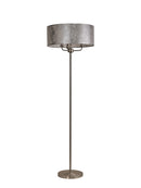 Banham Floor Lamp with 3 Lights  Nickel & Silver